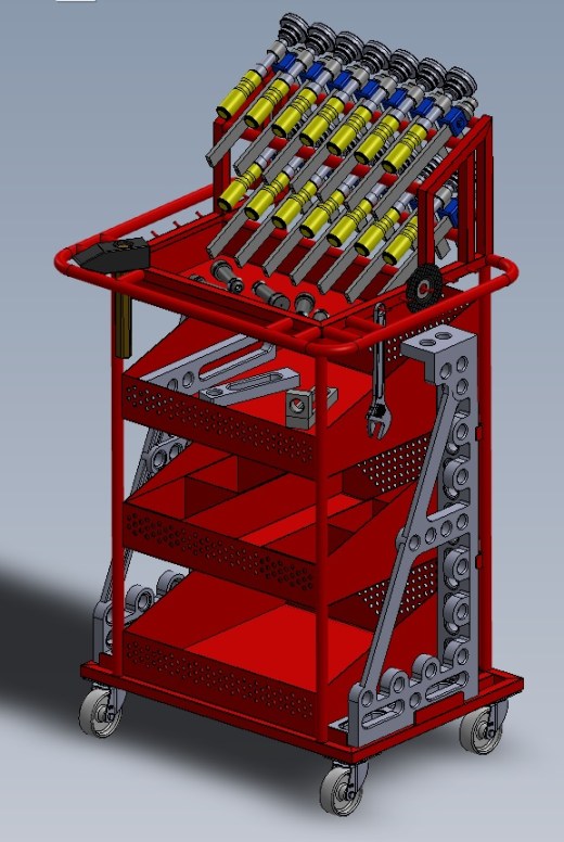 Siegmund工具车-用于焊接 夹具工作台工具的手推车缩略图